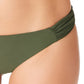 Bar III Women's Hipster Bikini Bottoms Swimsuit Green
