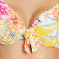 Bleu Rod Beattie Women's Paradiso Tie Front Bikini Top Swimsuit Yellow Size 34 D