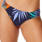 Jessica Simpson Women's Island Paradise Side Shir Bikini Bottoms Swimsuit Blue Size M