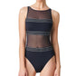 Bleu By Rod Beattie Women's Off The Grid One Piece Swimsuit Black Size 6