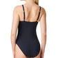 Bleu By Rod Beattie Women's Off The Grid One Piece Swimsuit Black Size 6