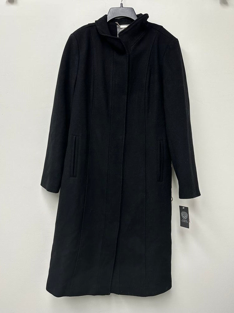 Vince Camuto Women's Chain Belted Maxi Coat Black Size XL