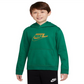 Nike Boy's Club Fleece Pullover Hoodie Green Size Large