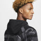 Nike Men's Dri FIT Fleece Full Zip Camo Fitness Hoodie Black Size Large