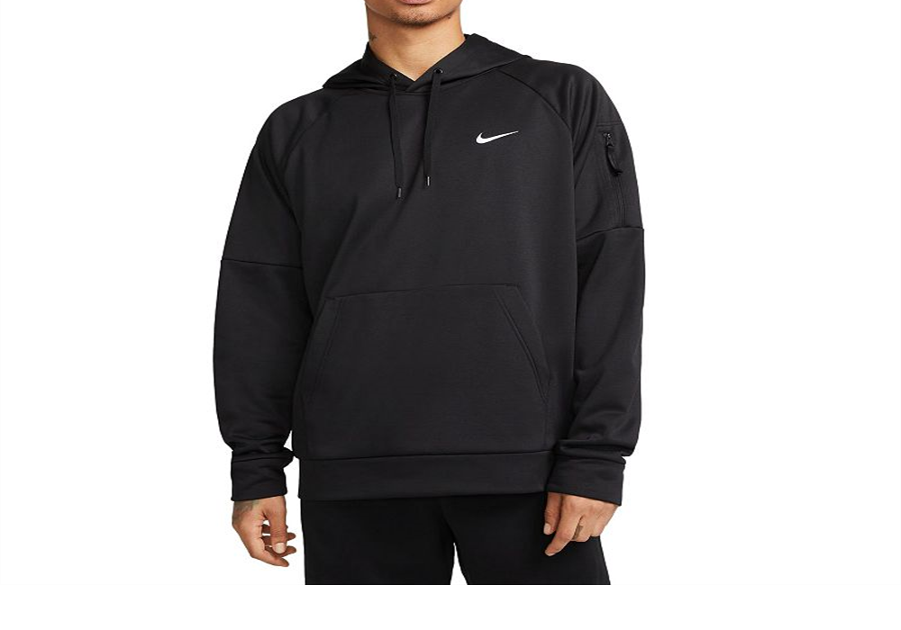 Nike Therma-FIT Pullover Hoodie in Black/White Size XXL
