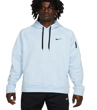 Nike Men's Therma FIT Pullover Fitness Hoodie Blue Size Medium