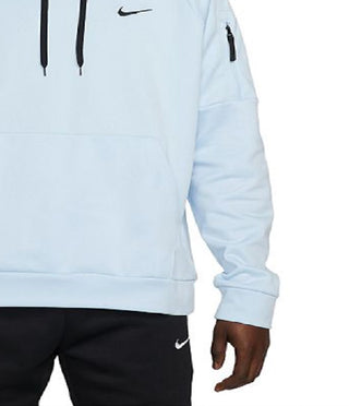 Nike Men's Therma FIT Pullover Fitness Hoodie Blue Size Medium