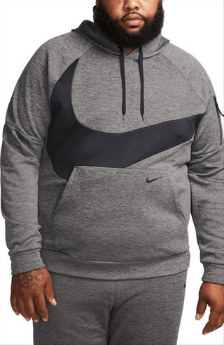 Nike Men's Therma FIT Pullover Hoodie Grey Size Large