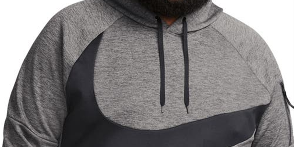 Nike Men's Therma FIT Pullover Hoodie Grey Size Large
