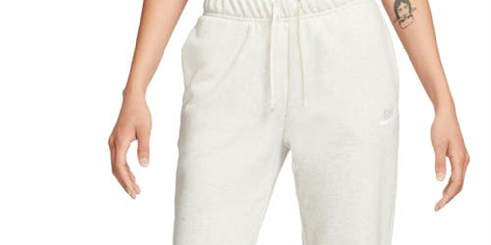 Nike Women's Sportswear Club Fleece Mid Rise Jogger Pants White Size X-Small