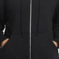 Nike Sportswear Phoenix Fleece Full Zip Hoodie in Black Size Medium