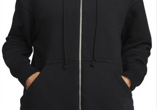 Nike Sportswear Phoenix Fleece Full Zip Hoodie in Black Size Medium