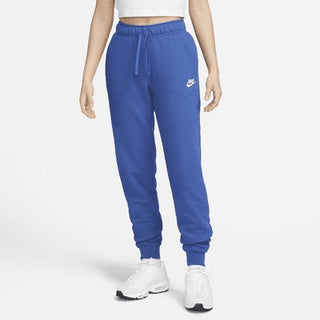 Nike Women's Club Fleece Mid Rise Oversized Training Pants Blue Size -M