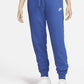 Nike Women's Club Fleece Mid Rise Oversized Training Pants Blue Size -M