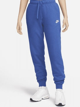 Nike Women's Club Fleece Mid Rise Oversized Training Pants Blue Size -M
