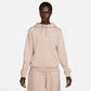 Nike Women's Sportswear Club Fleece Funnel-Neck Hoodie Pink Size 1X