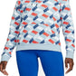 Nike Women's Sportswear Essentials Printed Hoodie Blue Size Large