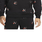 Nike Men's Printed Club Fleece Hoodie Black Size XX-Large