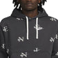 Nike Men's Printed Club Fleece Hoodie Gray Size X-Large