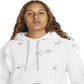 Nike Men's Printed Club Fleece Hoodie White Size XX-Large