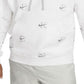 Nike Men's Printed Club Fleece Hoodie White Size XX-Large