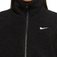 Nike Women's Sportswear Swoosh Plush Fleece Jacket Black Size Medium