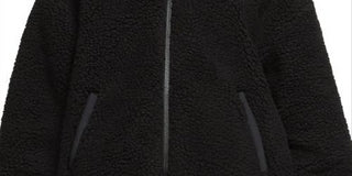 Nike Women's Sportswear Swoosh Plush Fleece Jacket Black Size Medium