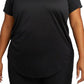 Nike Women's Dri FIT Tee Black Size XX-Large