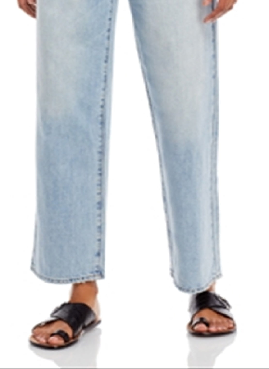 Pistola Women's High Rise Asymmetric Straight Jeans Blue Size 28