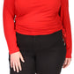 Michael Kors Women's Ruched Top Red Size 2X