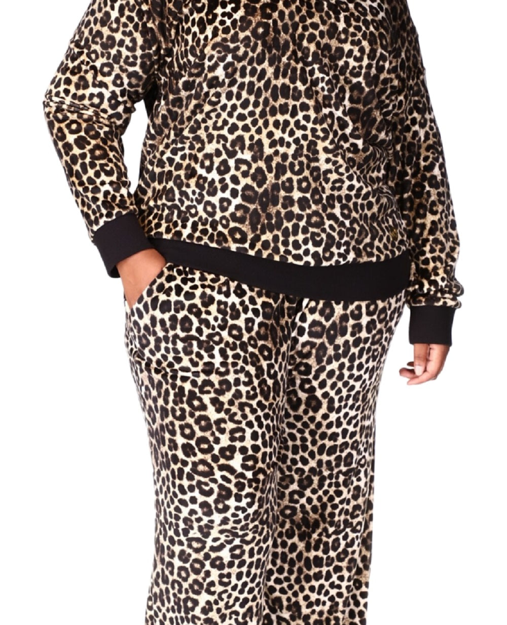 Michael Kors Women's Animal Print Velour Off The Shoulder Top Brown Size 1X