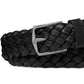 Michael Kors Men's Braided Leather Dress Belt Black Size 34