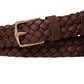 Michael Kors Men's Braided Leather Dress Belt Brown Size 30