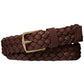 Michael Kors Men's Braided Leather Dress Belt Brown Size 34