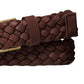 Michael Kors Men's Braided Leather Dress Belt Brown Size 34