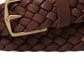 Michael Kors Men's Braided Leather Dress Belt Brown Size 36