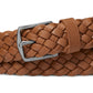 Michael Kors Men's Braided Leather Dress Belt Brown Size 40