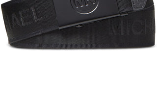 Michael Kors Men's Logo Tape Slider Belt Black Size 32