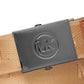 Michael Kors Men's Logo Tape Slider Belt Brown Size 30