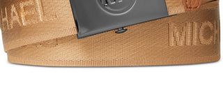 Michael Kors Men's Logo Tape Slider Belt Brown Size 30