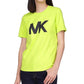Michael Kors Women's Logo Tee Green Size Small