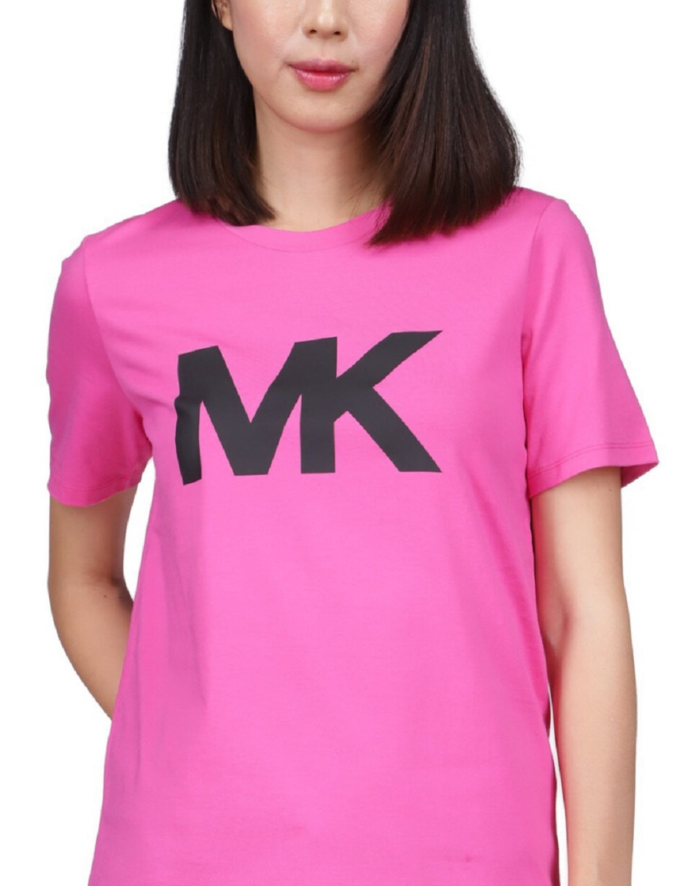 Michael Kors Women's Logo Tee Pink Size X-Large