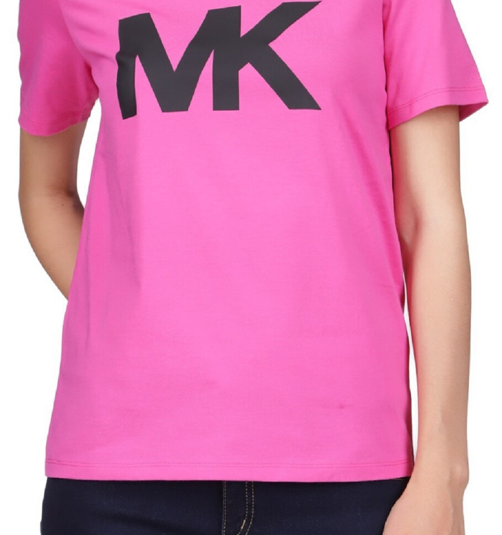 Michael Kors Women's Logo Tee Pink Size X-Large
