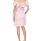 Michael Kors Women's Belted Short Mini Dress Pink Size Small
