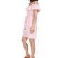 Michael Kors Women's Belted Short Mini Dress Pink Size Small