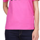 Michael Kors Women's Cotton Logo T-Shirt Pink Size Petite Large