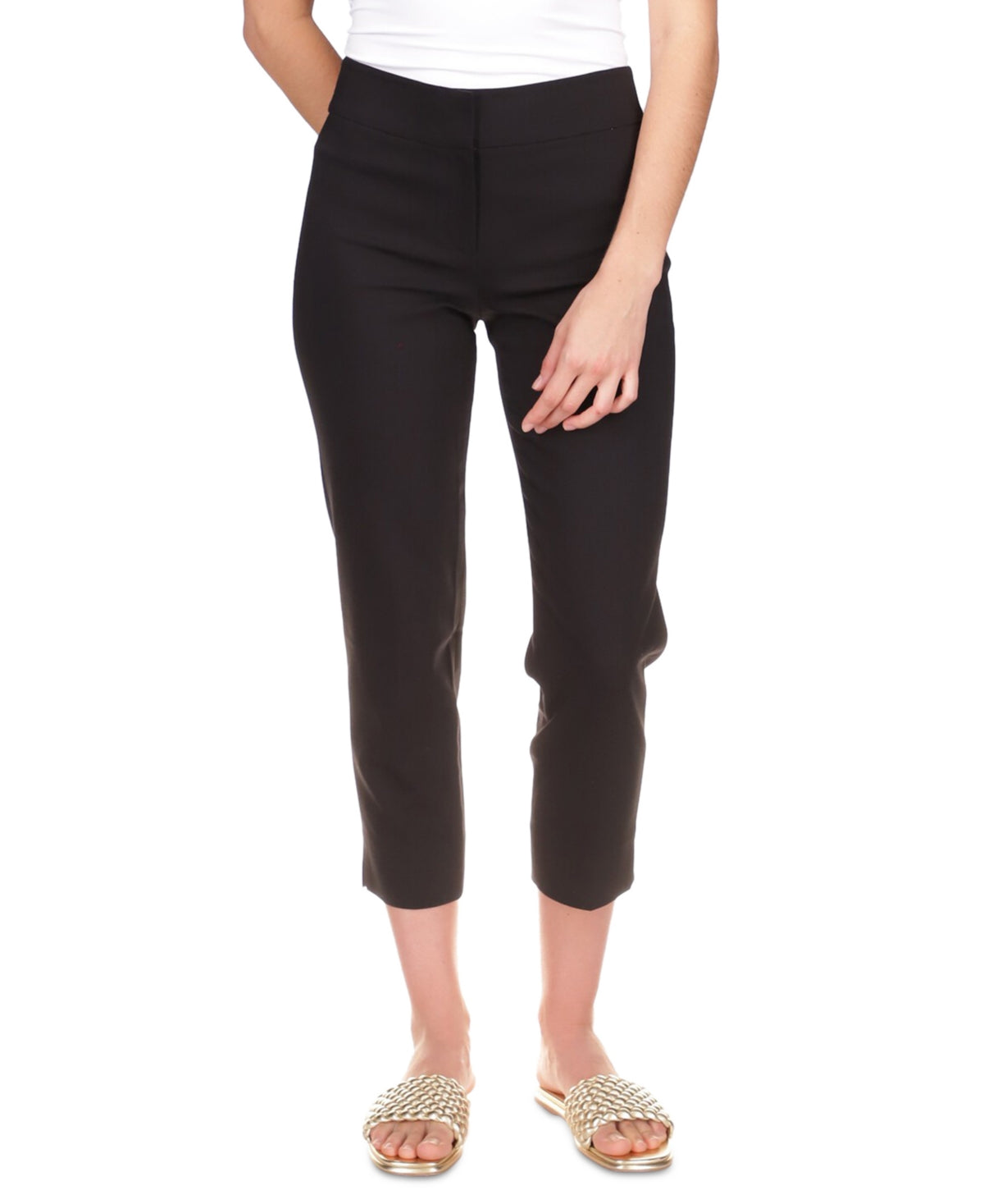 Michael Kors Women's Slit Capri Pants Black Size 6 – Steals