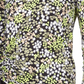 Michael Kors Women's Printed Ruched Top Green Size Medium