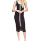 Michael Kors Women's Zip Sleeveless Midi Dress Black Size X-Small