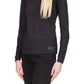 Michael Kors Women's Mesh Yoke Top Black Size Petite Large